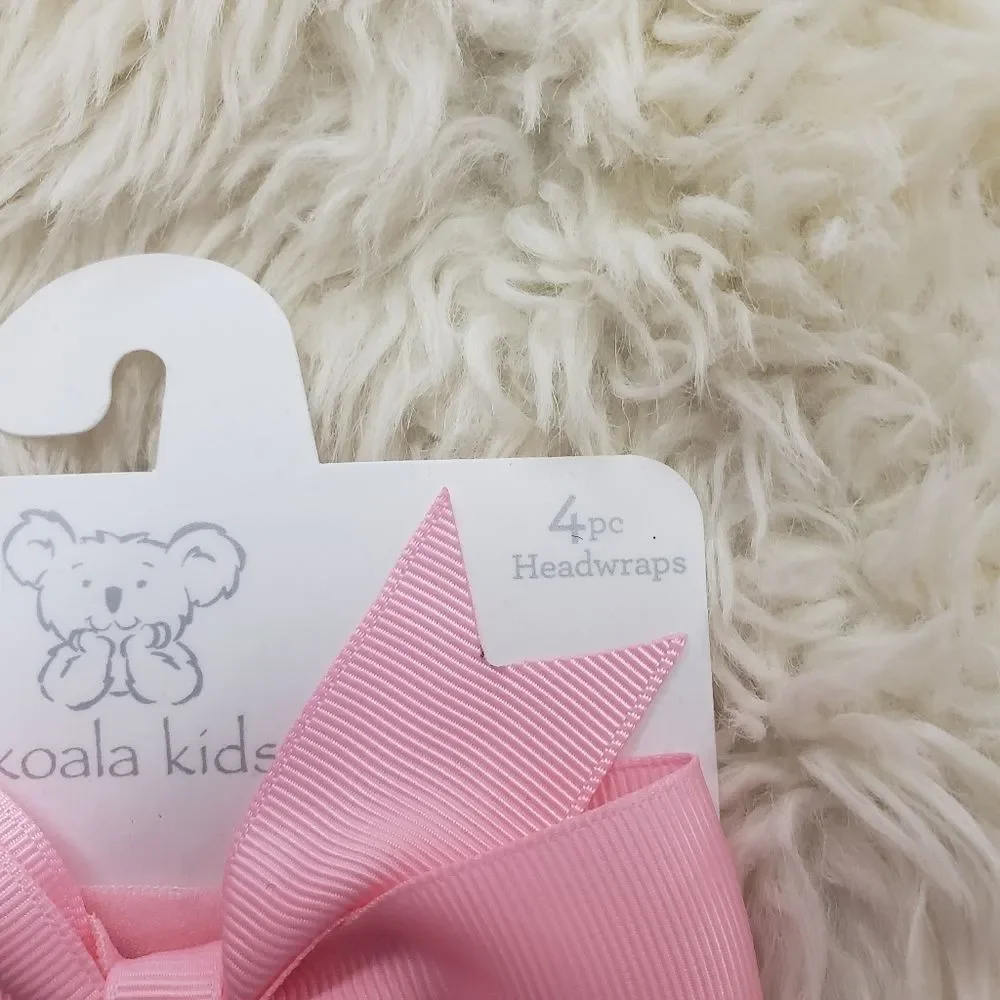 Koala Kids 4 Piece Hair Bow Bands